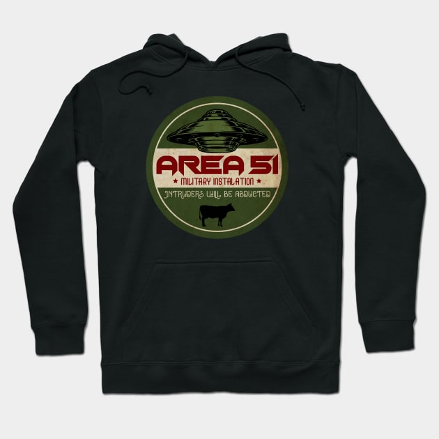 Area 51 Vintage Hoodie by CTShirts